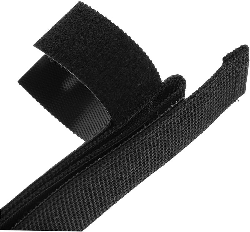 حامل ملعقة وشوكة قابل للتعديل، مساعد قبضة غير زلة للمرضى المسنين، متين باللون الأسود - Image 3